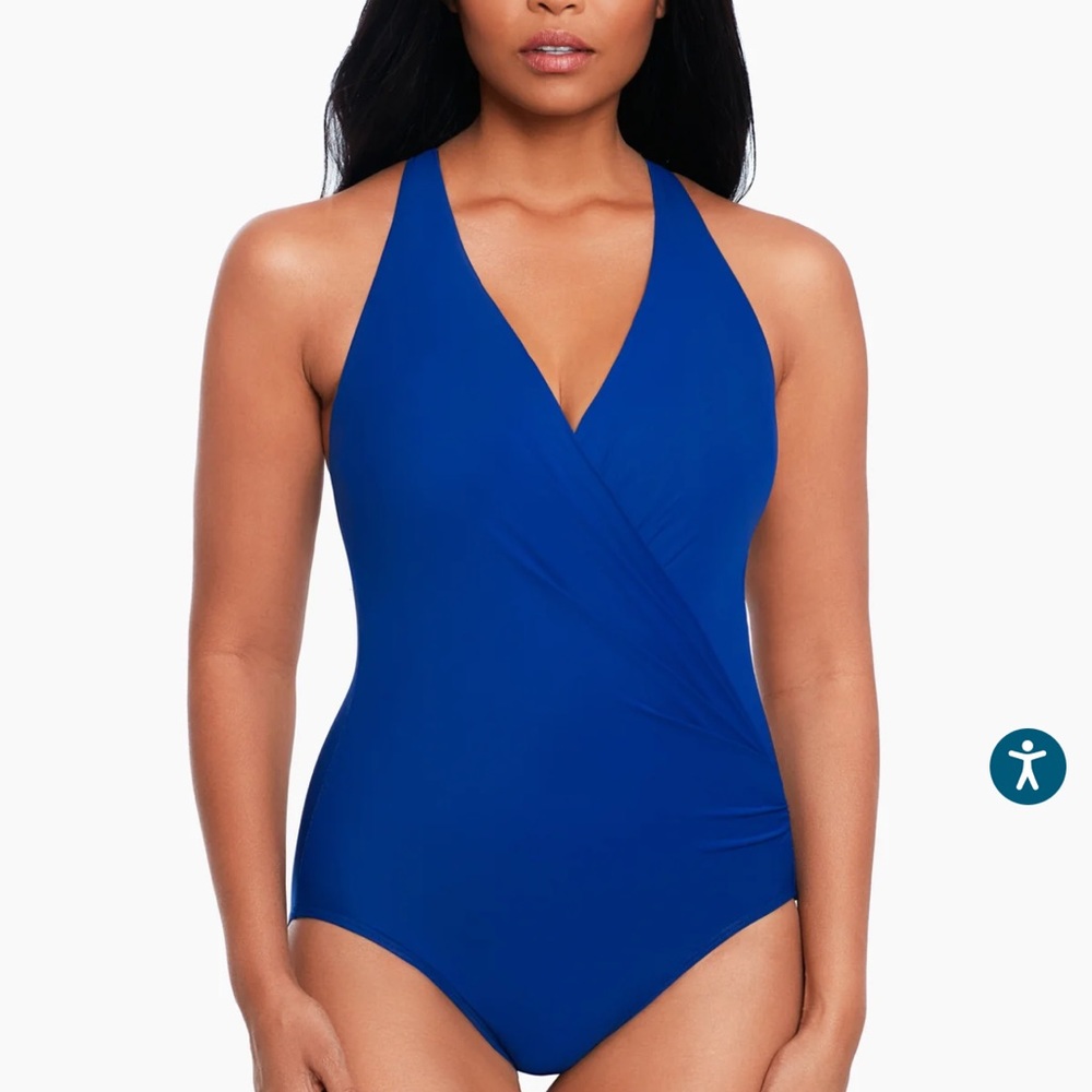 Miraclesuit
Rock Solid Wrapsody One Piece Swimsuit.